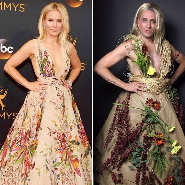 Ünlülerin Fotoğraflarını Taklit Eden Adam Güldürdü 13