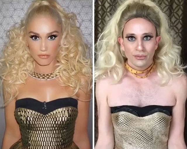 Ünlülerin Fotoğraflarını Taklit Eden Adam Güldürdü 20