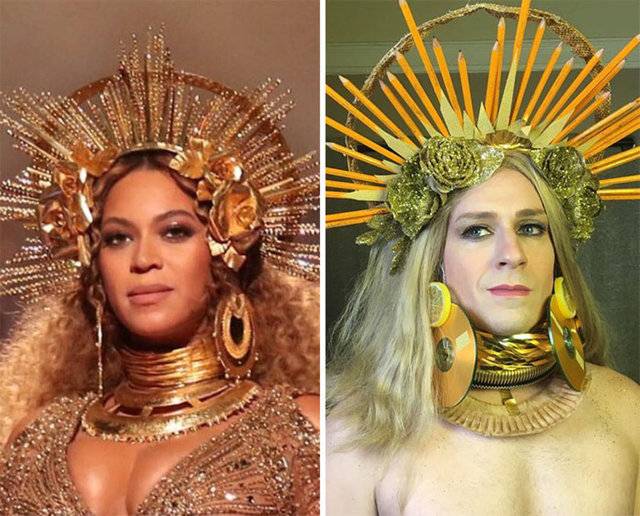 Ünlülerin Fotoğraflarını Taklit Eden Adam Güldürdü 3