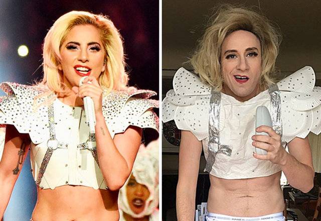 Ünlülerin Fotoğraflarını Taklit Eden Adam Güldürdü 5