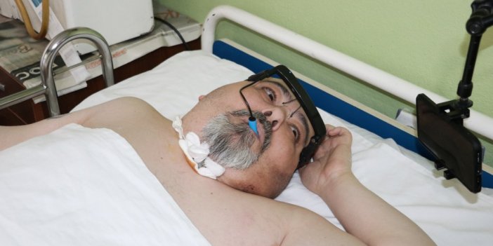 17 yıldır "Yatan Adam"ın hayatı gözlük mouse ile değişti