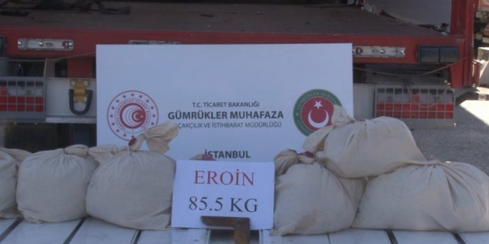 İtalya’ya Gidecek Olan Tırda 85,5 Kilo Eroin Ele Geçirdi