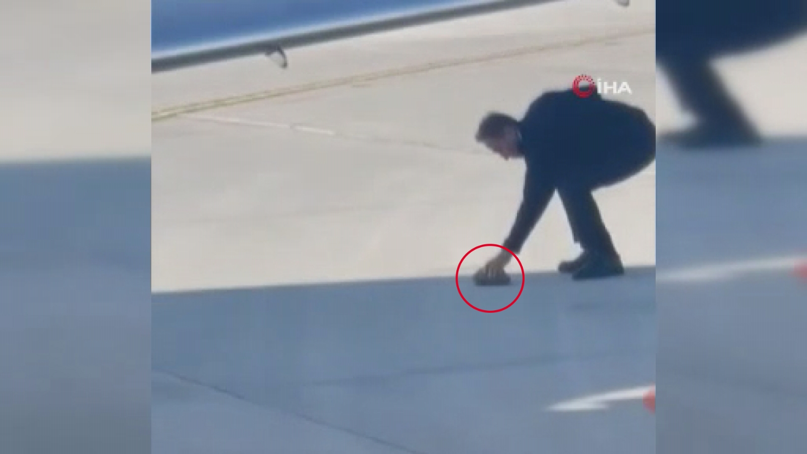 Pistte kaplumbağa gören duyarlı pilot teknisyeni uyardı