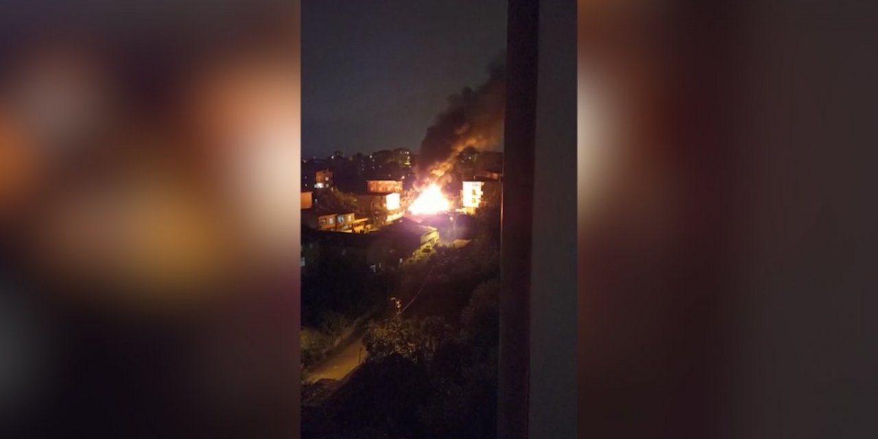 Ümraniye'de feci yangın