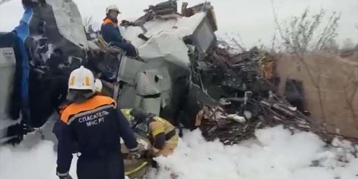 Tataristan'da Paraşütçü Taşıyan Uçağın Düşmesi Sonucu 16 Kişi Hayatını Kaybetti