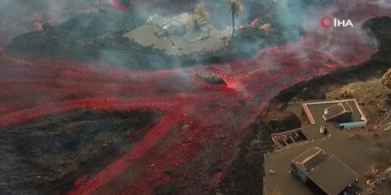 La Palma Yanardağı’nda lavlar onlarca evleri yuttu