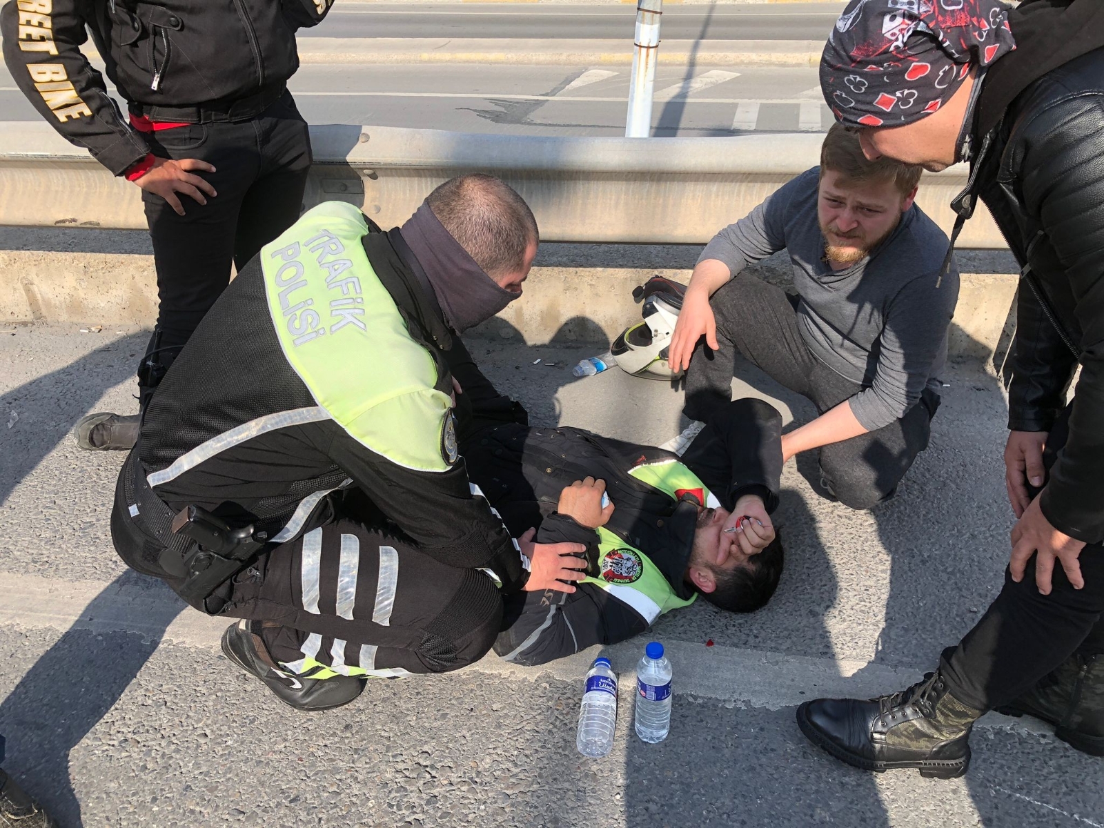 D-100 Karayolunda Korkutan Kaza