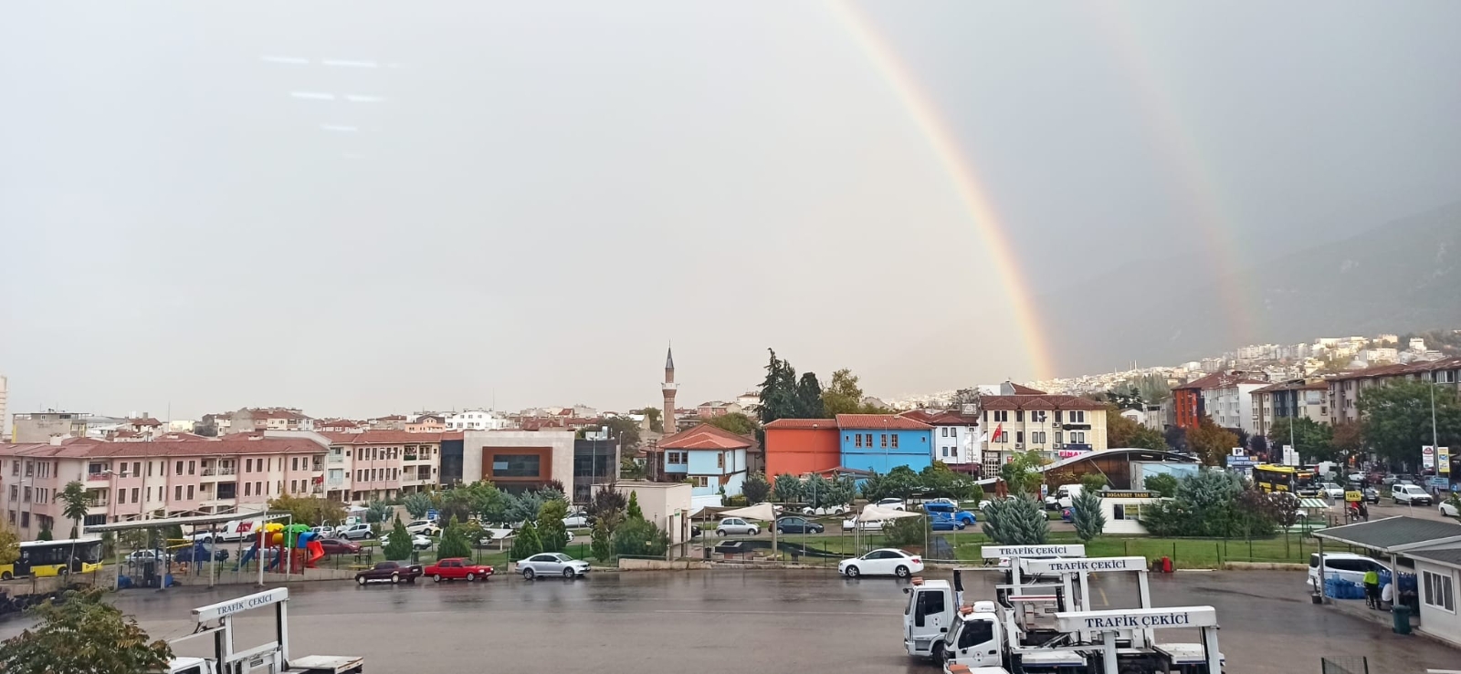 Bursa’da gökkuşağı büyüledi