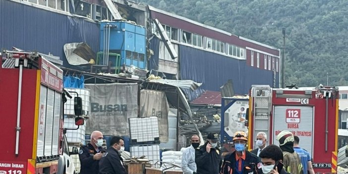 Bursa’da plastik fabrikasında patlama: Yaralılar var