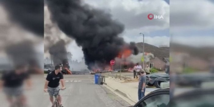 ABD’de bir uçak yerleşim yerine düştü