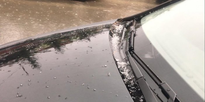 Tekirdağ’da şiddetli dolu yağışı