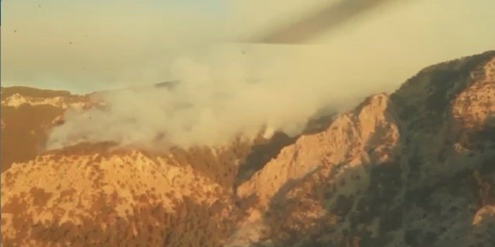 Antalya’daki yangına havadan ve karadan müdahale sürüyor