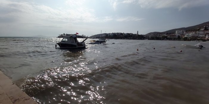 Datça’da fırtınaya dayanamayan bir tekne battı