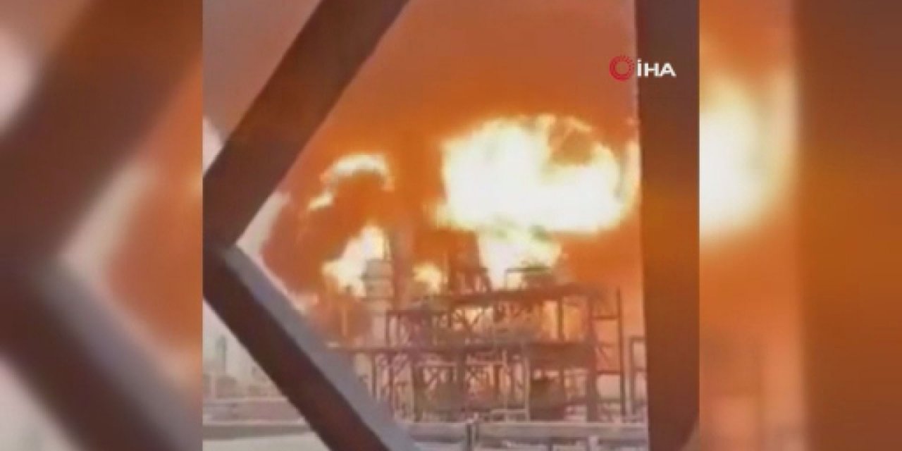 Kuveyt’te petrol rafinerisi alevlere teslim oldu