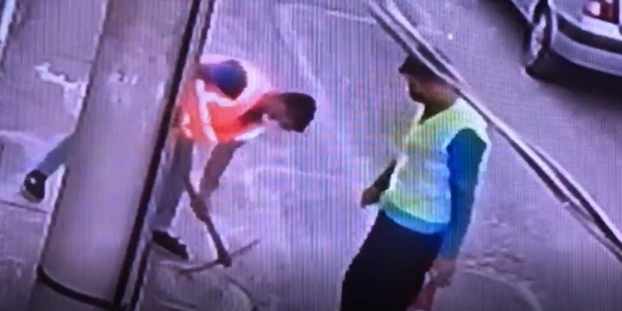 Yok artık dedirten hırsızlık kamerada: İşçi yeleği giyip fiber kablo çaldılar