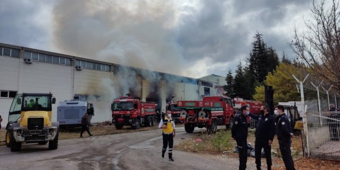 Eskişehir OSB’de fabrika yangını