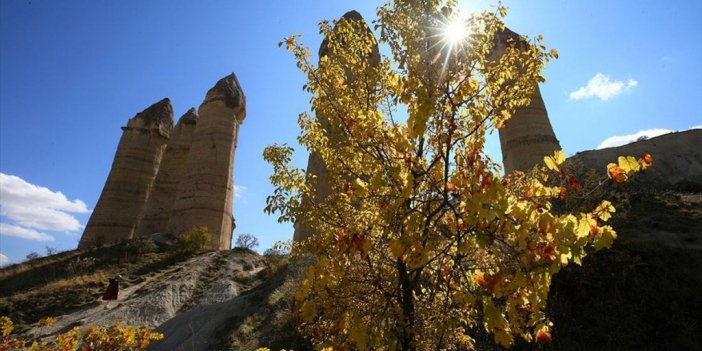Kapadokya Sonbahar Renklerine Büründü