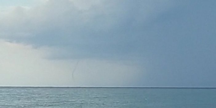 Samandağ açıklarında hortum