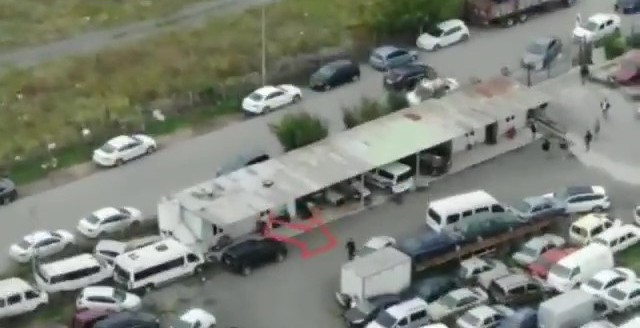 Kartal’daki “ihaleye fesat” operasyonu havadan görüntülendi