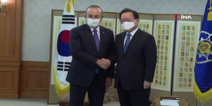 Bakan Çavuşoğlu, Güney Kore Başbakanı Boo-kyum tarafından kabul edildi
