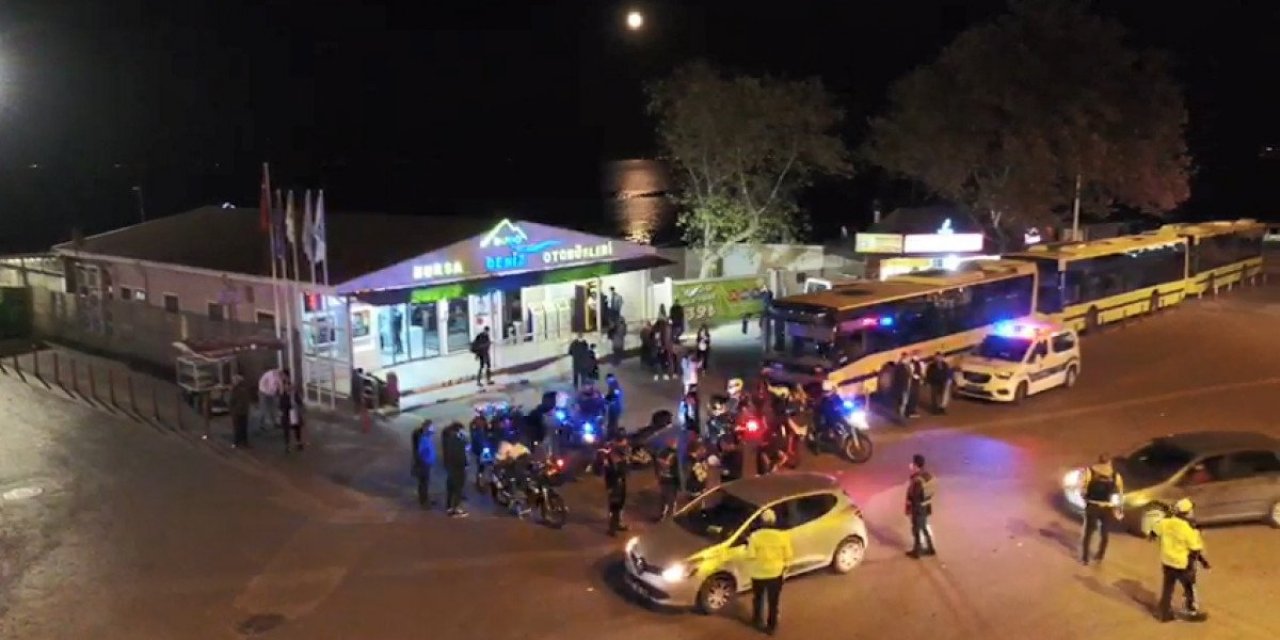 Bursa'da 250 polisle drone destekli asayiş uygulaması