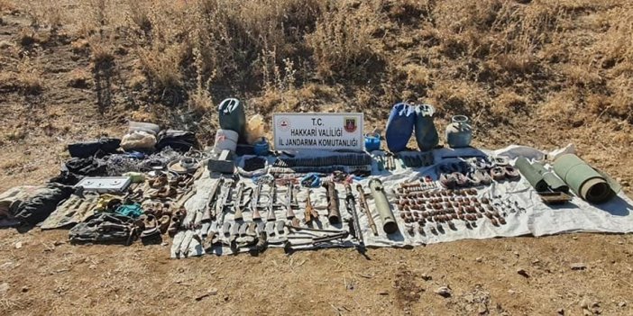 Yüksekova’da çok sayıda silah ve mühimmat ele geçirildi