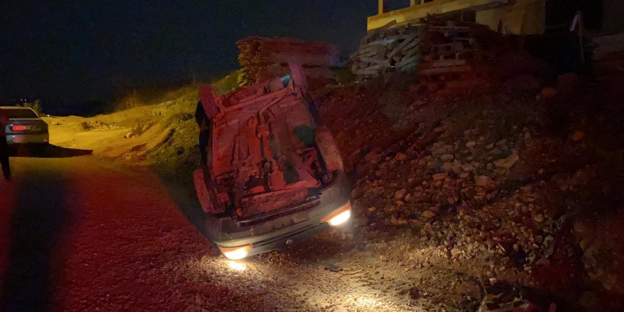 Bursa'da Polisten Kaçan şahısların araçları takla attı!