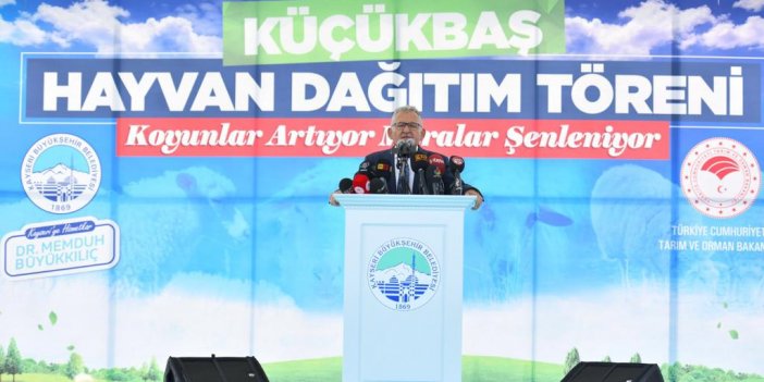 Kayseri Büyükşehir Başkanı Büyükkılıç'tan 3 Bin Küçükbaş Müjdesi