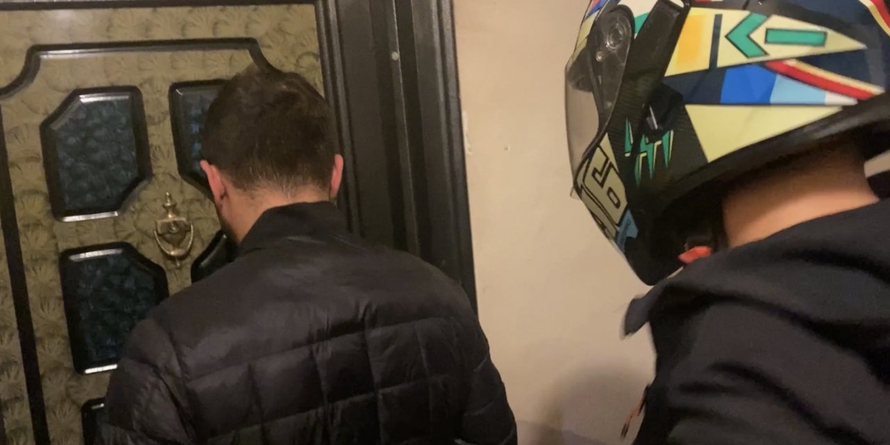 Kağıthane’de torbacının evine baskın: Polis kurye kılığında yakaladı