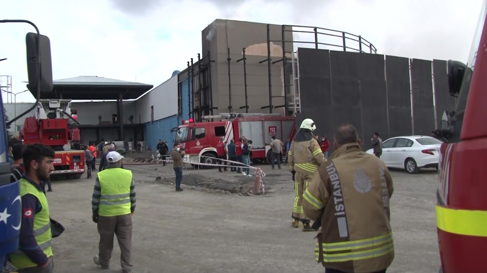 Kadıköy’de İnşaat Şantiyesinde Korkutan Yangın