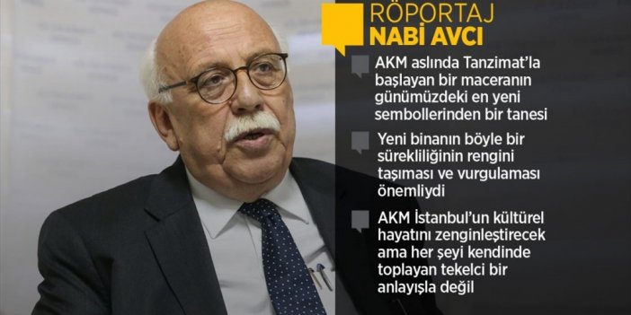 'AKM'ye Bakınca Edip Cansever’i Görüyorum'