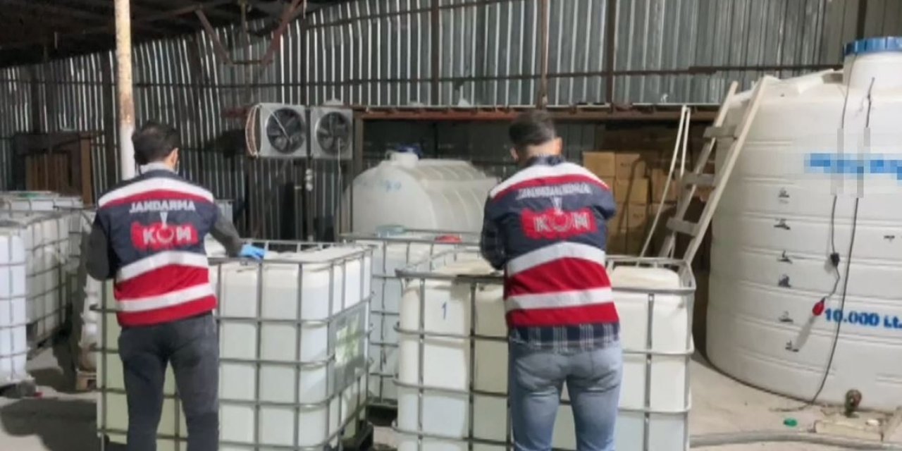 Jandarma’dan sahte içki operasyonu