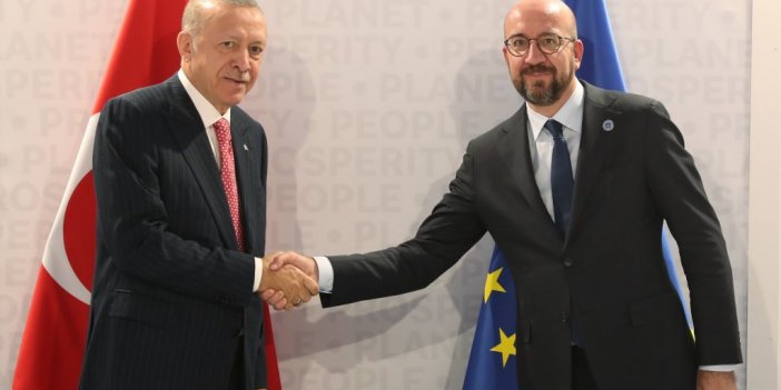 Erdoğan, Ab Konseyi Başkanı Michel İle Görüştü