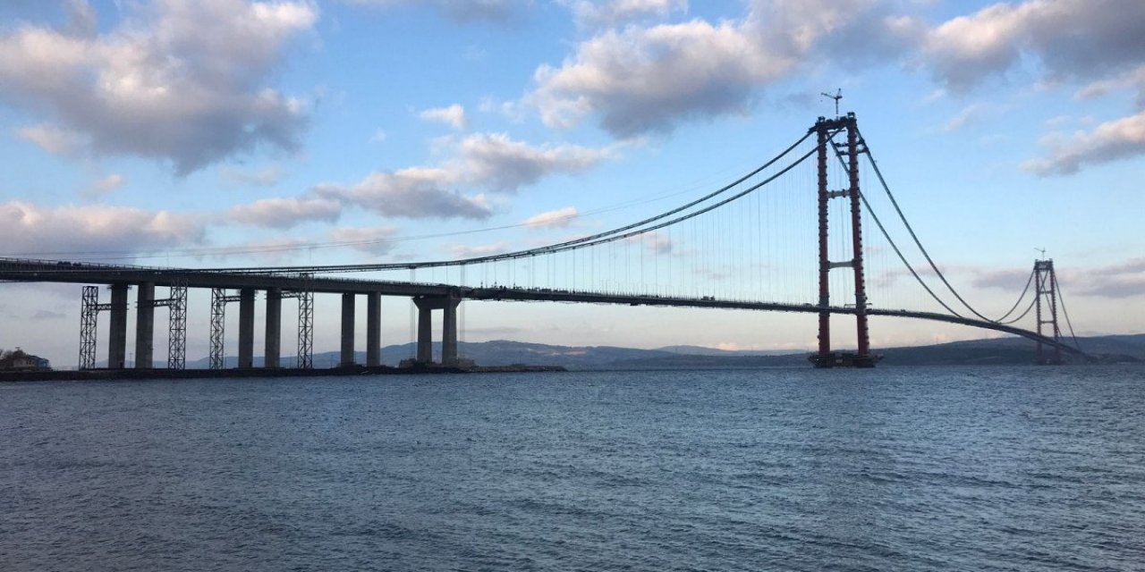 1915 Çanakkale Köprüsü’nde, 81 tabliyenin montajı tamamlandı