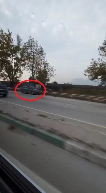 Şehirlerarası yolda tersten giderek faciaya davetiye çıkardı