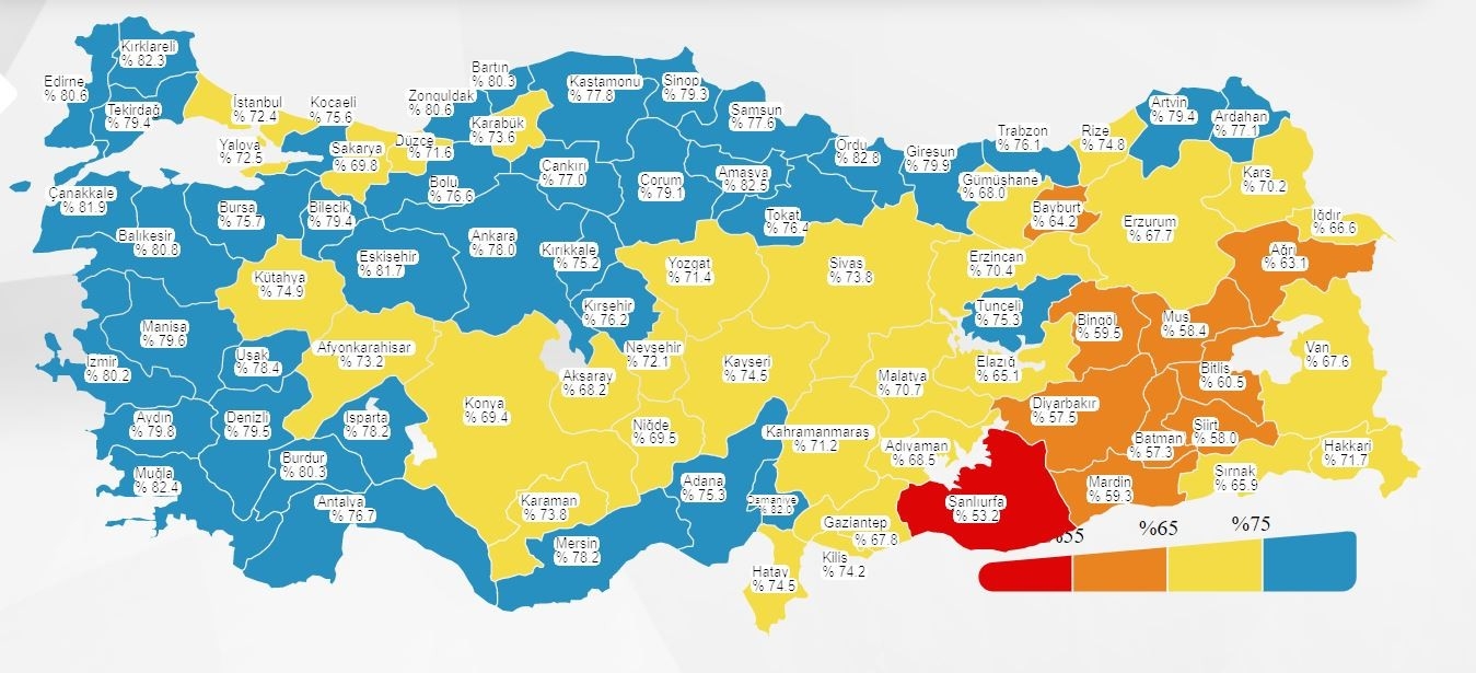 Turizm Kenti Antalya Vaka Sayısı En Düşük 7 İlden Birisi