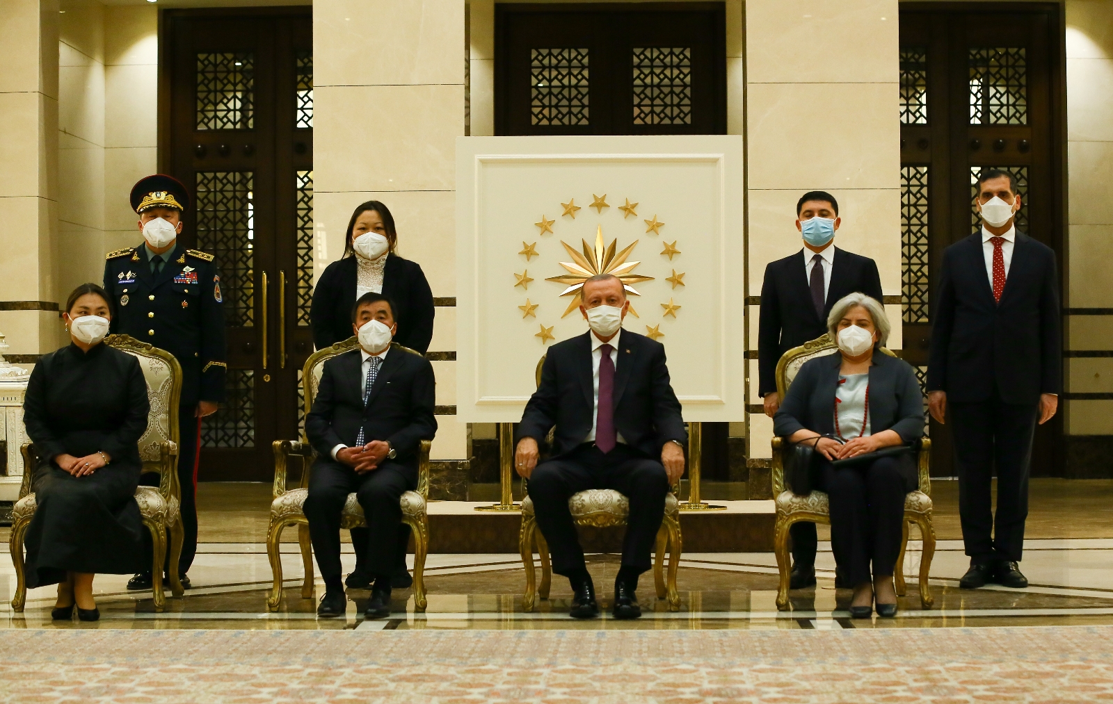 Cumhurbaşkanı Erdoğan, Moğolistan Büyükelçisi Munkhbayar’ı Kabul Etti