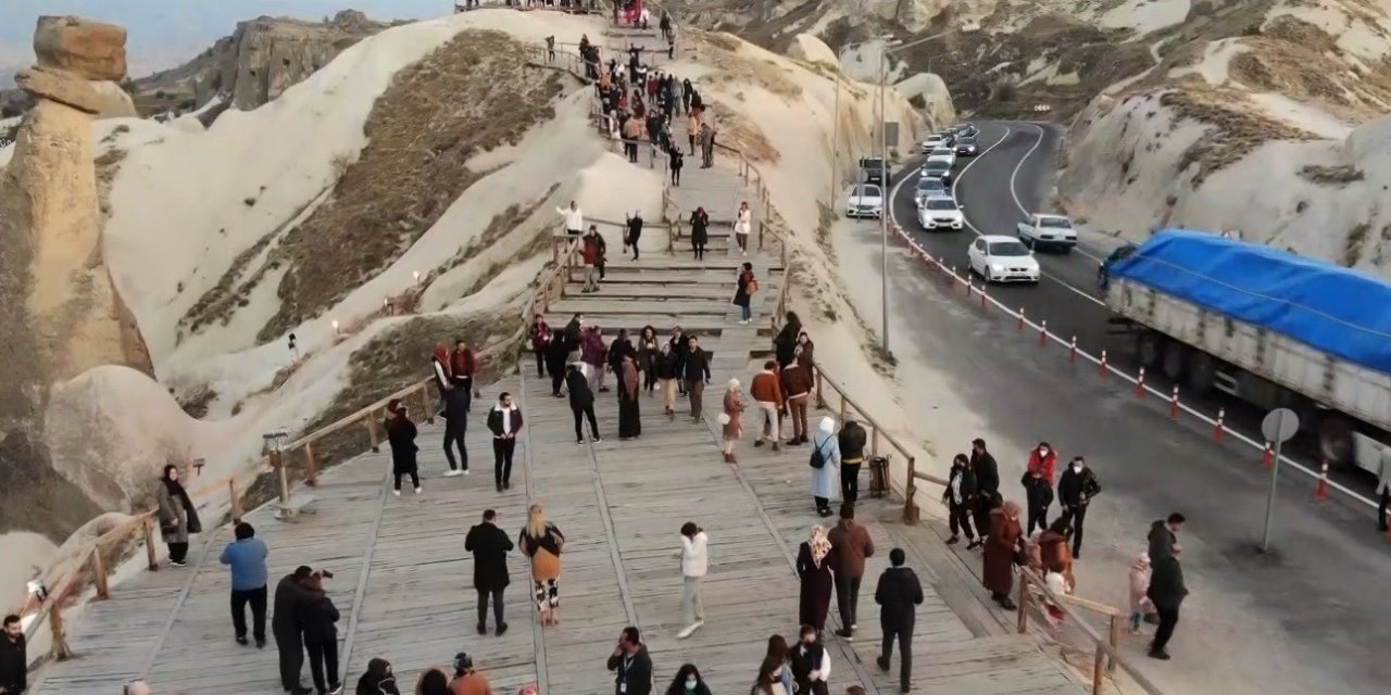 Kapadokya’ya ziyaretçi sayısı arttı