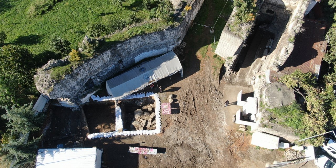 Trabzon’da heyecanlandıran arkeolojik kazı