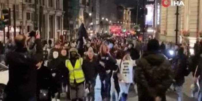 İngiltere’de "V for Vendetta" maskeli protestocular polisle çatıştı