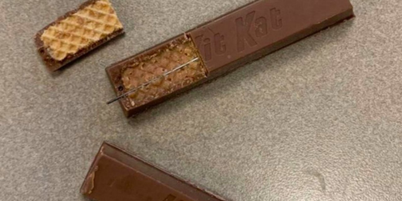 ABD'de çikolatanın içinden kesici alet çıktı