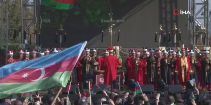 Bakü’de Mehteran Birliği, Zafer Günü’nde Azerbaycanlıları coşturdu