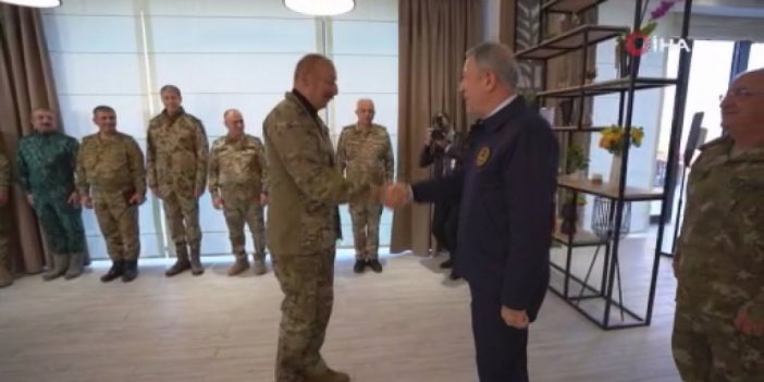 Azerbaycan Cumhurbaşkanı Aliyev, Bakan Akar’ı kabul etti