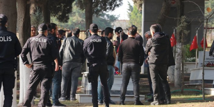 Şehidin mezarına çirkin saldırının zanlısı adliyeye sevk edildi