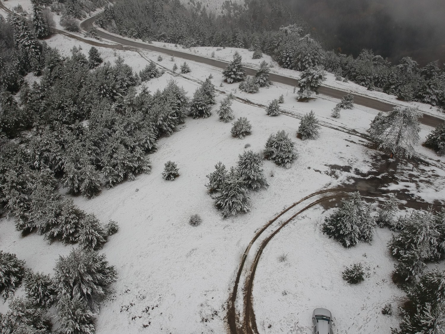 Sinop’a mevsimin ilk karı düştü