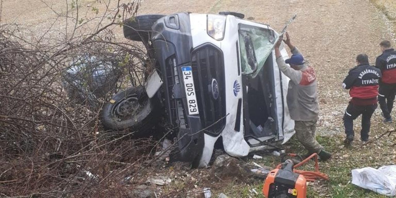 Yozgat’ta cenaze aracı devrildi: 1 ölü, 1 yaralı