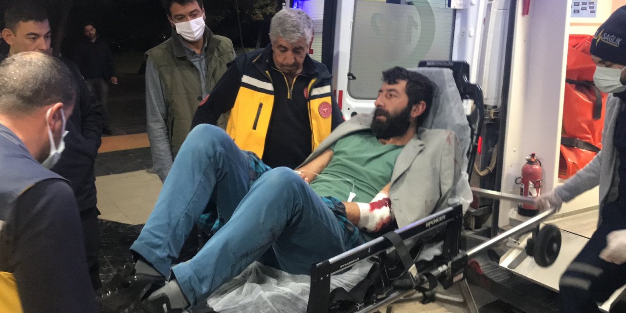 Silahıyla domuzları vurmak isteyen çoban kendini yaraladı