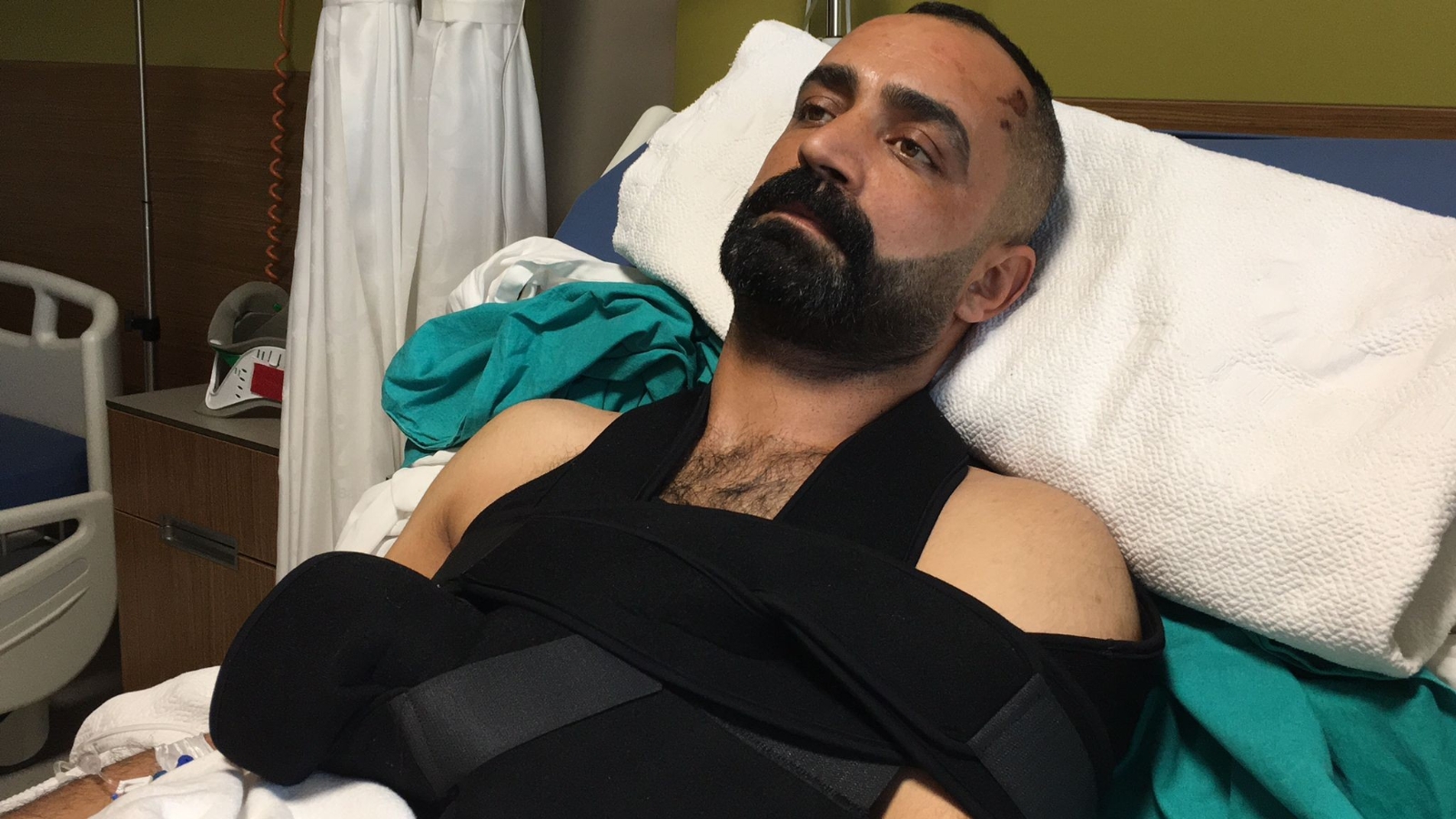 “Kadın tepeden başıma düşmüş gözümü açtım hastanedeyim”