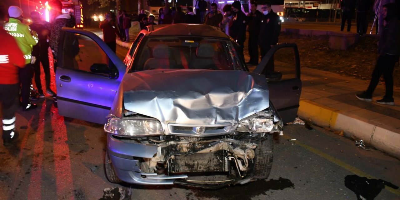 Aksaray'da kaza bölgesine müdahaleye giden kişiye araç çarptı