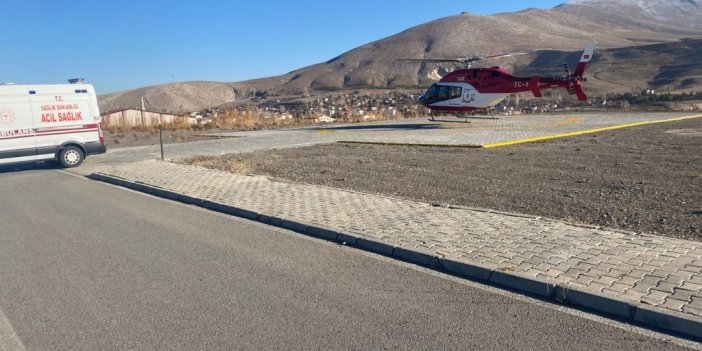 Saadettin amcaya helikopterli müdahale